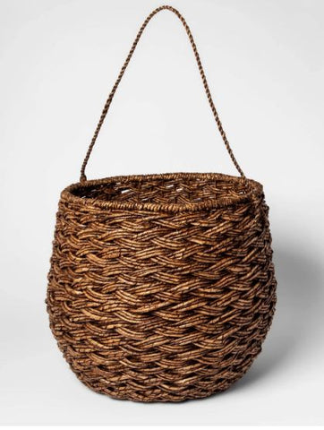 Large Round Basket Espresso Brown