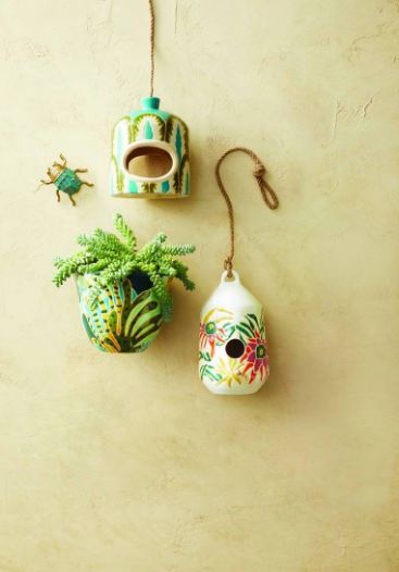 Ceramic Printed Bird House